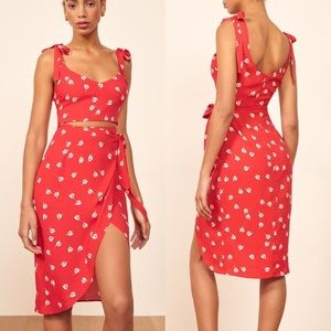 Reformation Belinda wrap dress